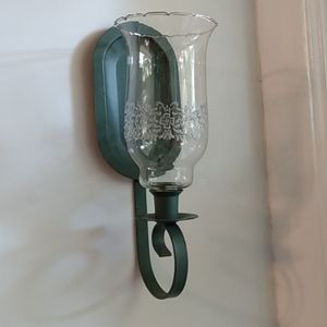 Vintage glass wall sconce